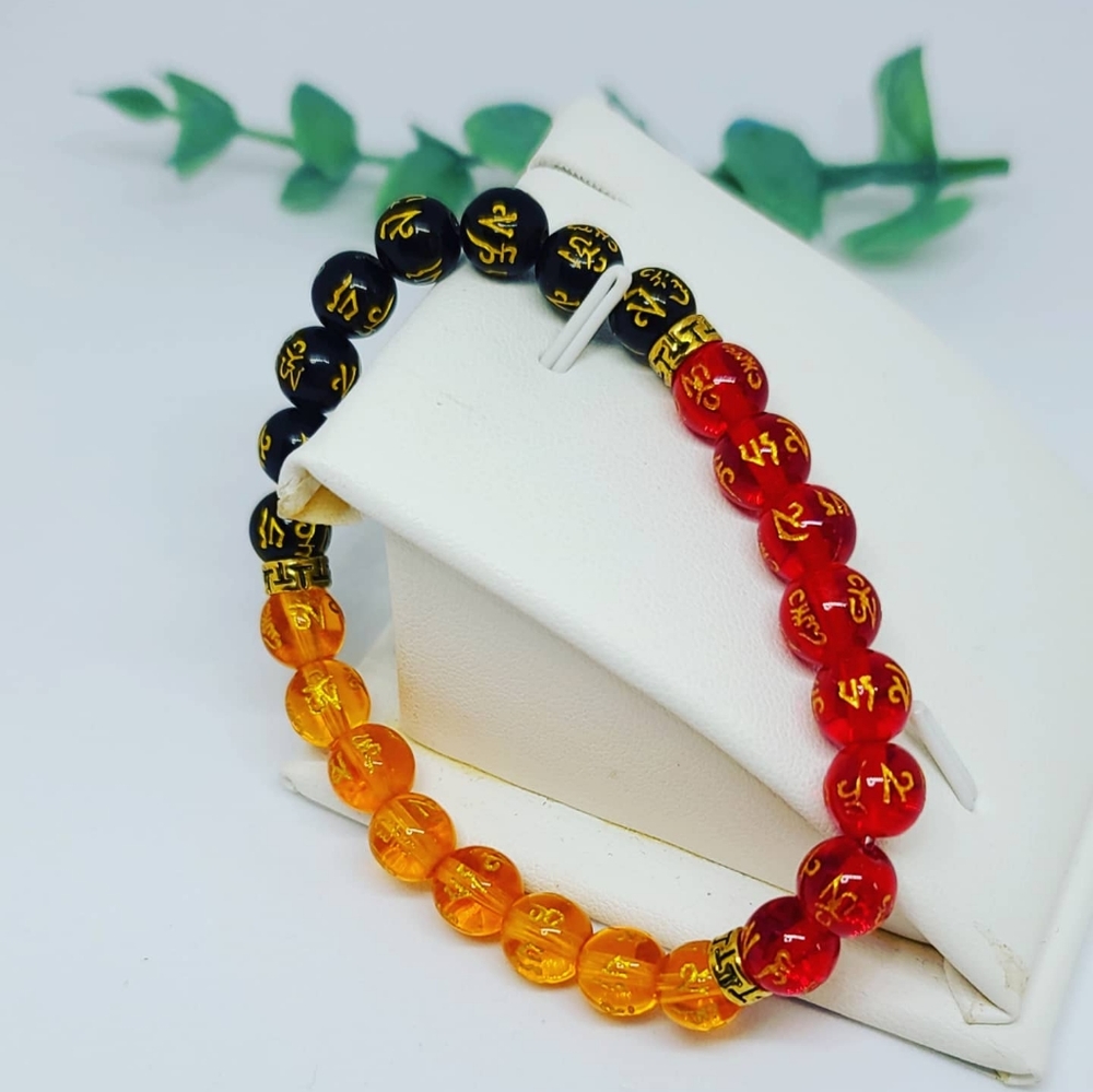 Feng Shui Wealth Mantra Bracelet /8 mm